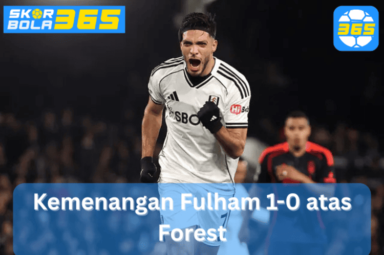 Pemain Fulham merayakan gol kemenangan saat mengalahkan Nottingham Forest 1-0 dalam laga Liga Inggris