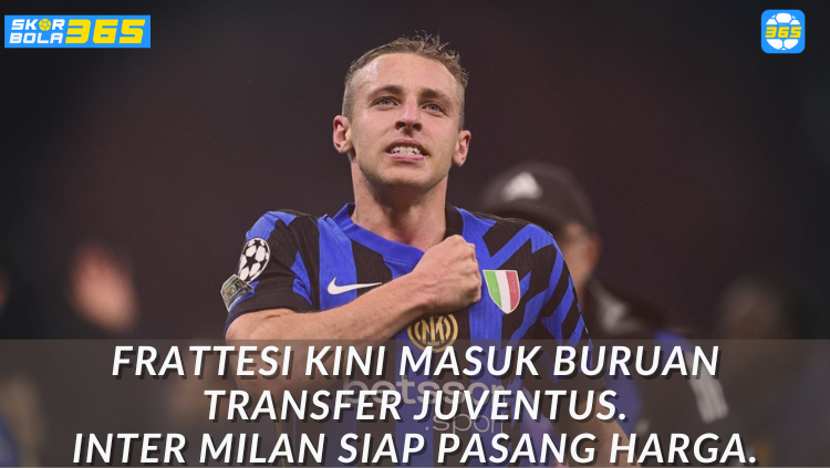 Ilustrasi perebutan transfer Davide Frattesi antara Juventus vs Inter Milan dengan harga Rp586 miliar. skorbola365.com