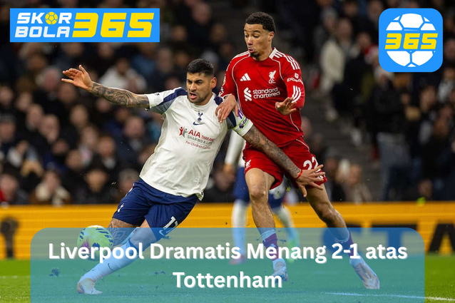 Aksi duel pemain Tottenham dan Liverpool pada laga Tottenham vs Liverpool yang berakhir 1-2 untuk kemenangan Liverpool