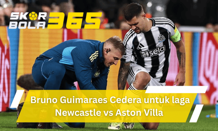 Bruno Guimarães mengalami cedera saat pertandingan Newcastle United melawan Aston Villa