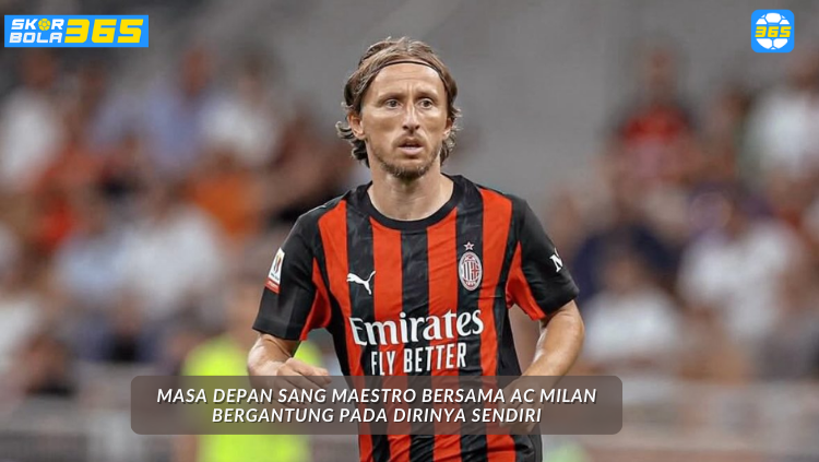 Luka Modric, gelandang AC Milan, sedang fokus dalam latihan menjalani masa depan di klub