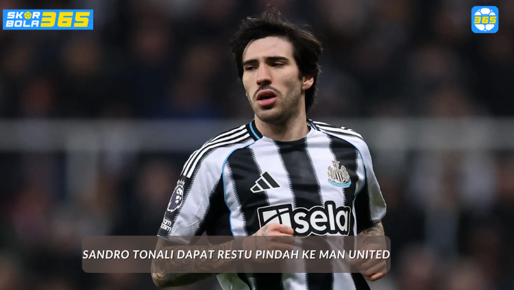 Sandro Tonali tersenyum usai laga Newcastle, disebut dapat restu pindah ke Manchester United oleh SKOR BOLA 365.