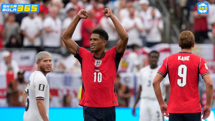 Jude Bellingham, gelandang timnas Inggris, terlihat kurang nyaman dan merenung saat pertandingan Piala Dunia 2026.
