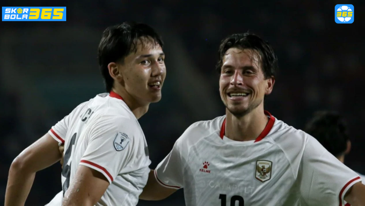 Thom Haye merayakan gol tendangan bebas ke gawang Timor Leste di Piala AFF 2026.